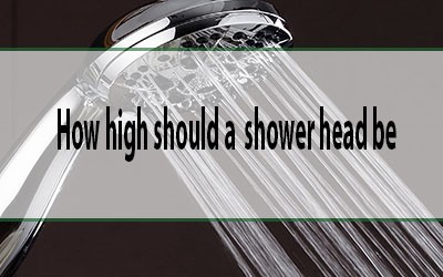 how high should a shower head be