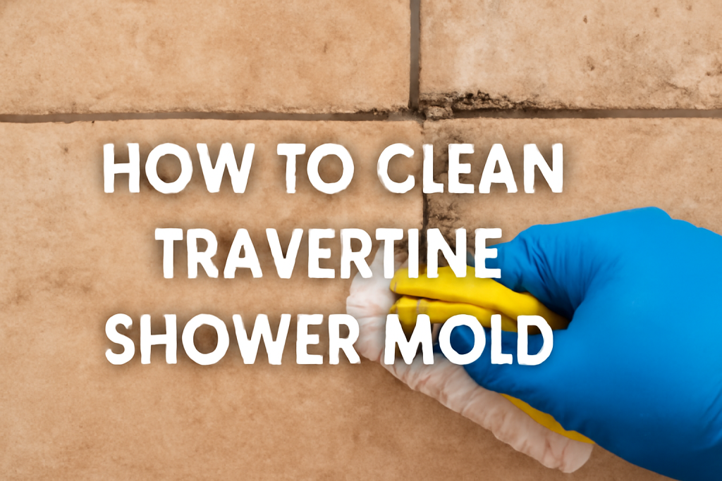 How to Clean Travertine Shower Mold?