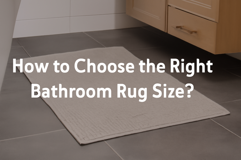 How to choose the right bathroom rug size?