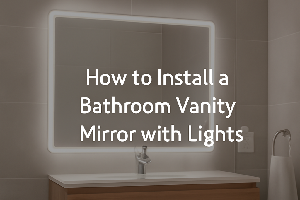 How to Install a Bathroom Vanity Mirror with Lights?
