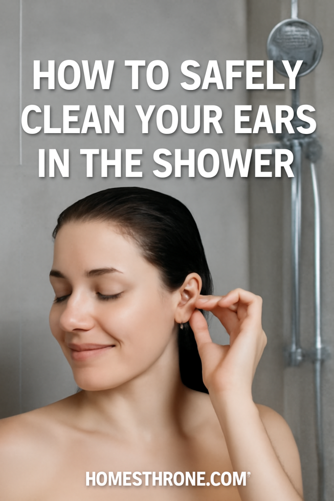 How to Safely Clean Your Ears in the Shower