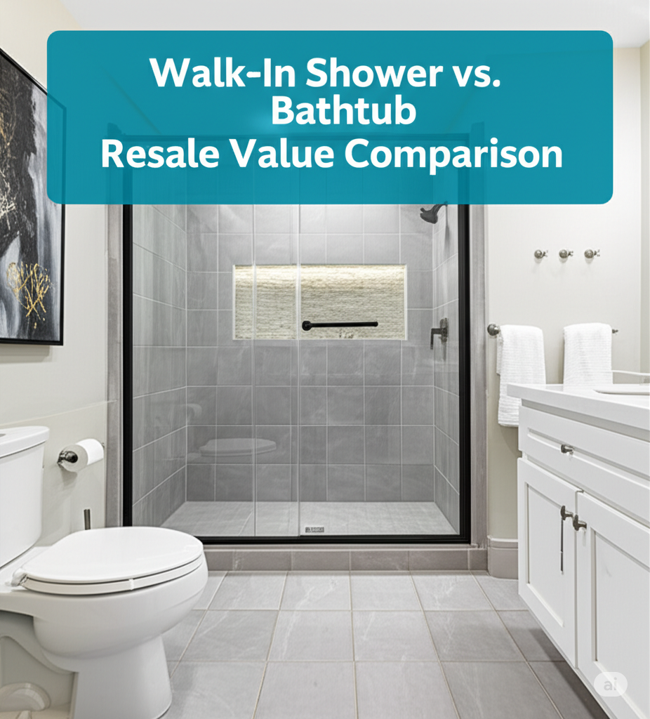 Walk-In Shower vs. Bathtub Resale Value Comparison