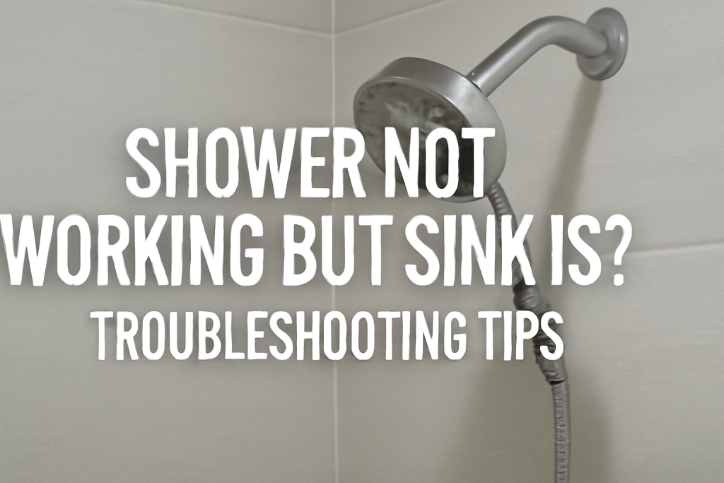 Why is My Shower Not Working but Sink Is?