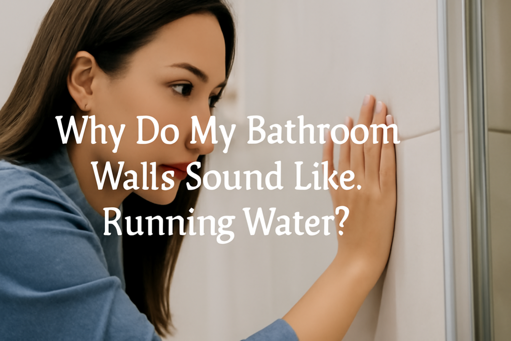 Why Do My Bathroom Walls Sound Like Running Water?