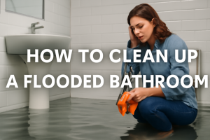 How to Clean Up a Flooded Bathroom?