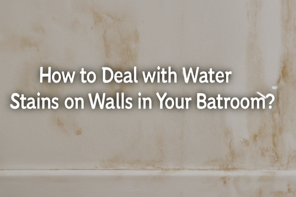 How to Deal with Water Stains on Walls in Your Bathroom?