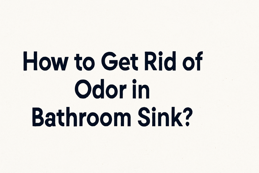 How to Get Rid of Odor in Bathroom Sink?