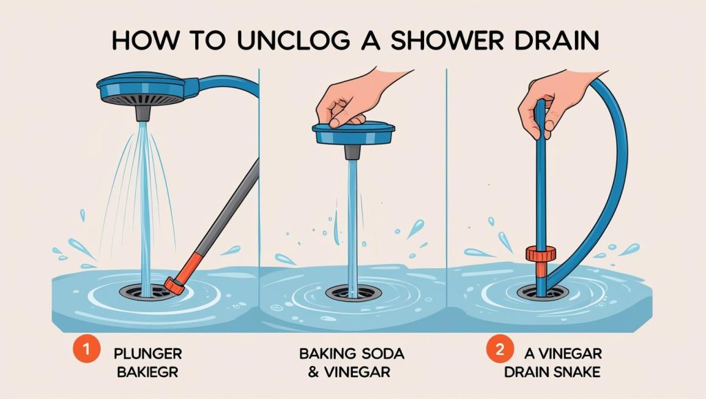 How to unclog a shower drain without chemicals?