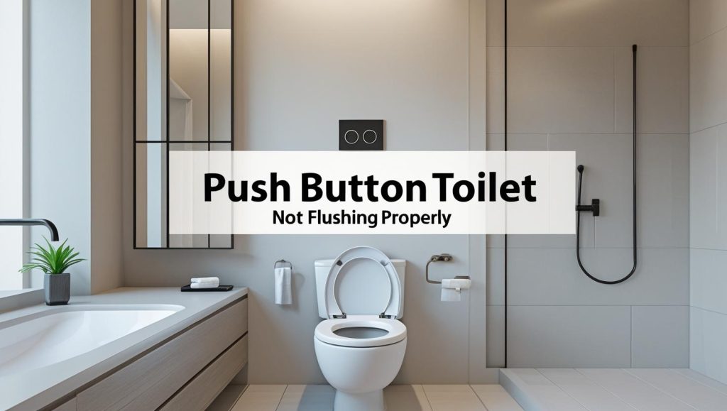 Push Button Toilet Not Flushing Properly