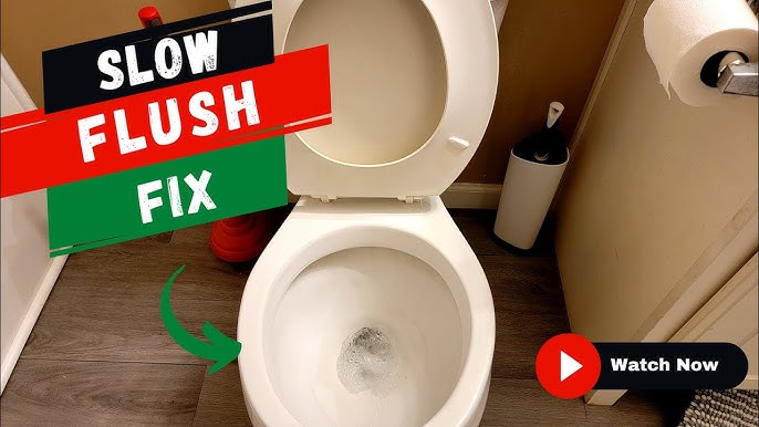 how to fix a slow flushing toilet without a plumber
