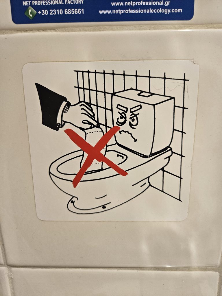 Why Can'T I Flush Toilet Paper in Greece