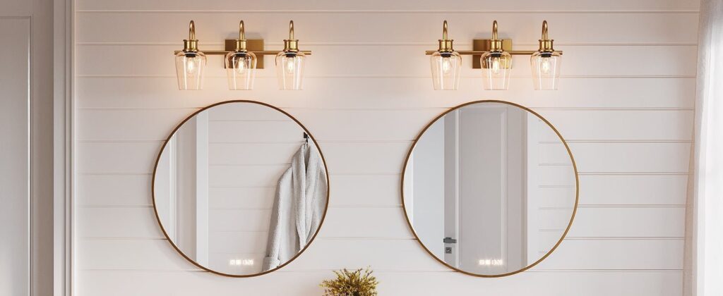 A modern, space-saving vanity design perfect for small bathroom interior renovations.
