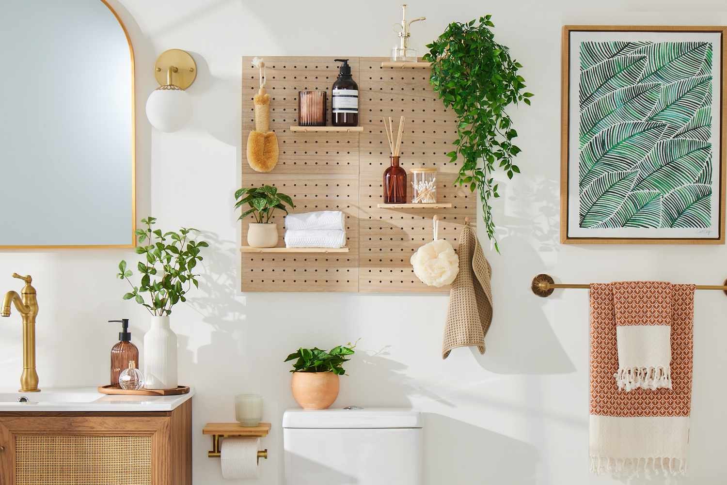 Essential tools and a space-saving towel rack laid out for bathroom installation.
