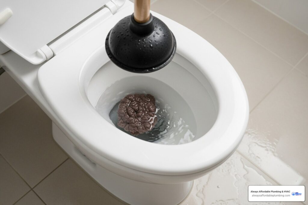 A clean and modern bathroom setting featuring a closed white toilet fixture.