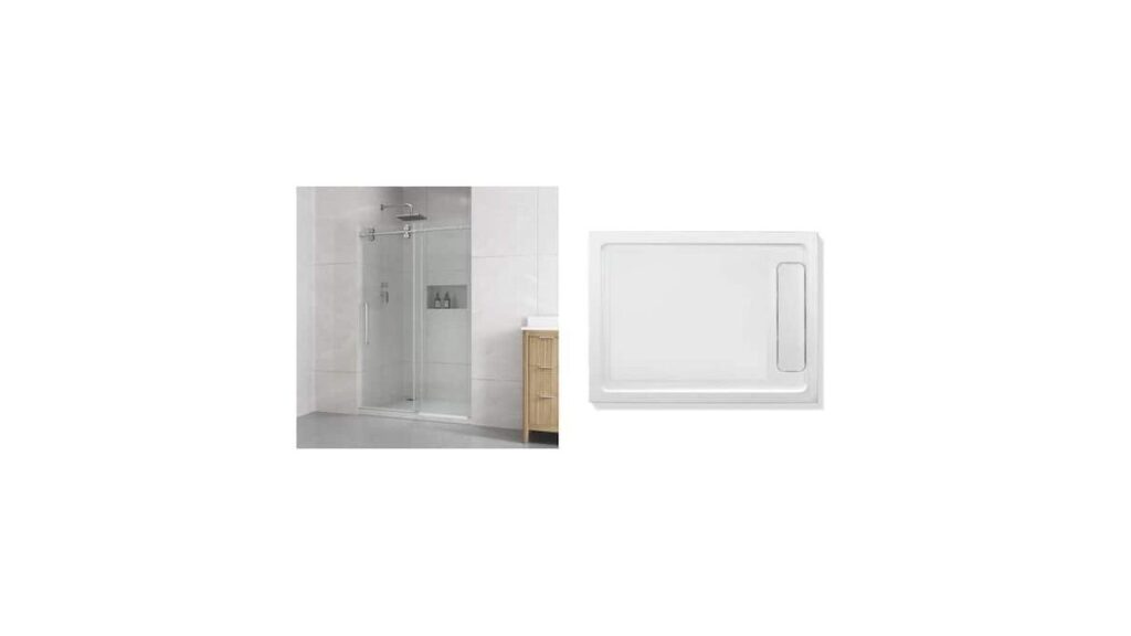 A modern bathroom showcasing an elegant Ove Decors shower enclosure with crisp glass details.