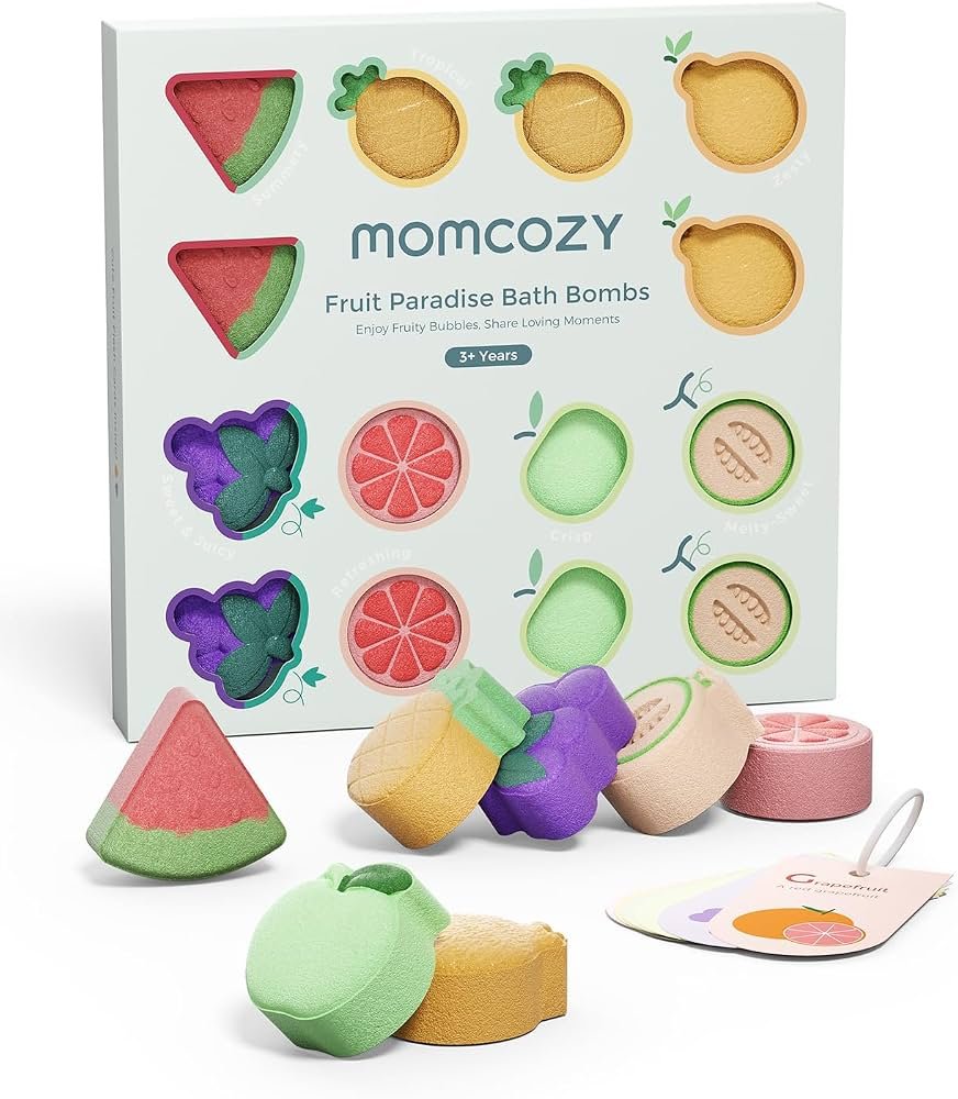 A collection of bath bombs arranged on a vanity for frequently asked questions.