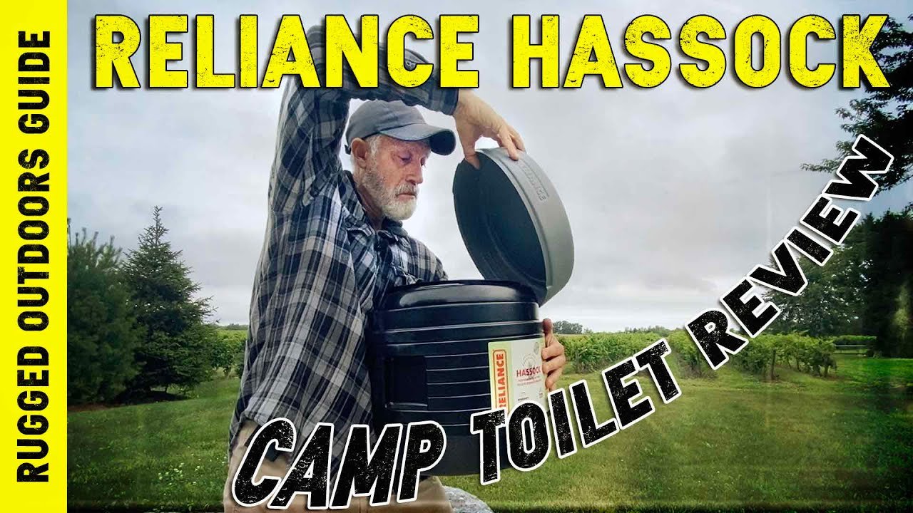 Internal components of the Reliance Hassock portable toilet including the pail and splash ring.
