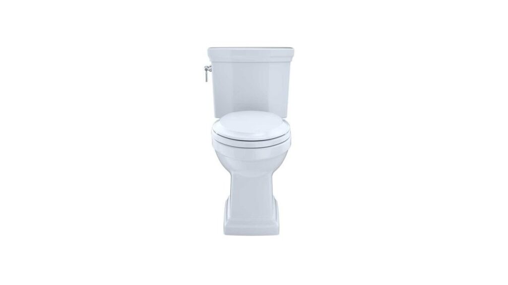 A modern Toto Promenade II two-piece elongated toilet in a clean contemporary bathroom setting.