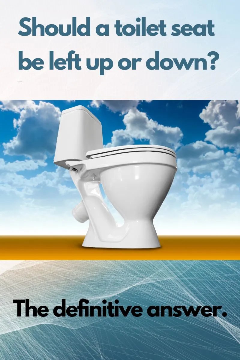 A hand flushing a toilet with the seat and lid firmly closed.