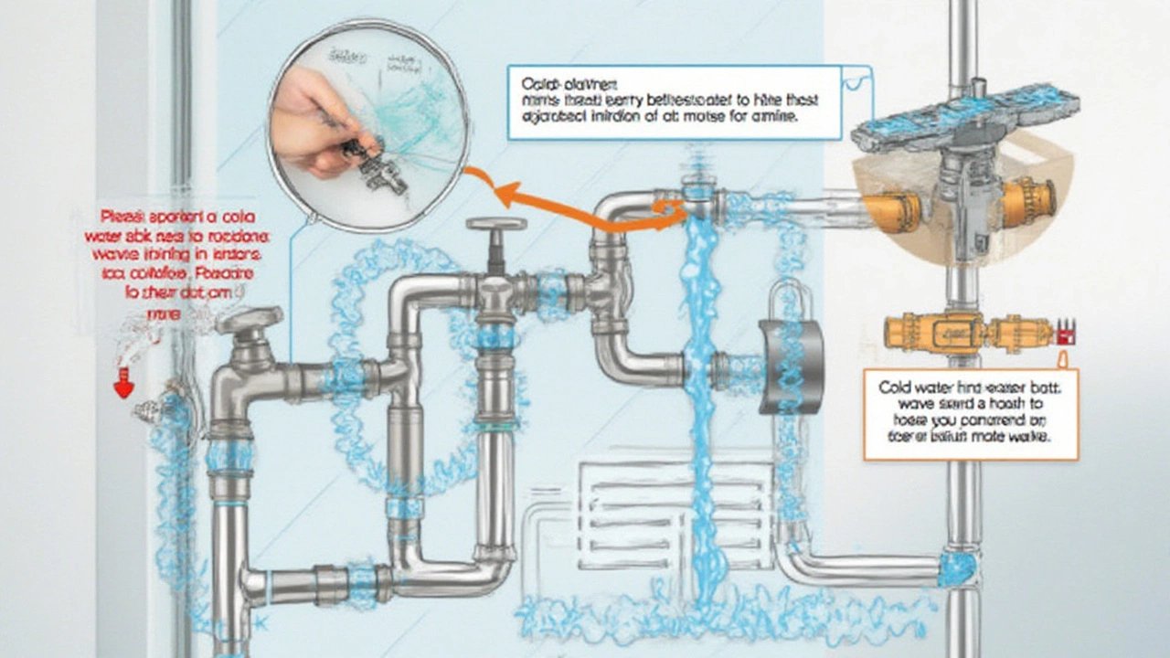 Cleaning a mineral-clogged showerhead as part of frequently asked questions about shower repairs.