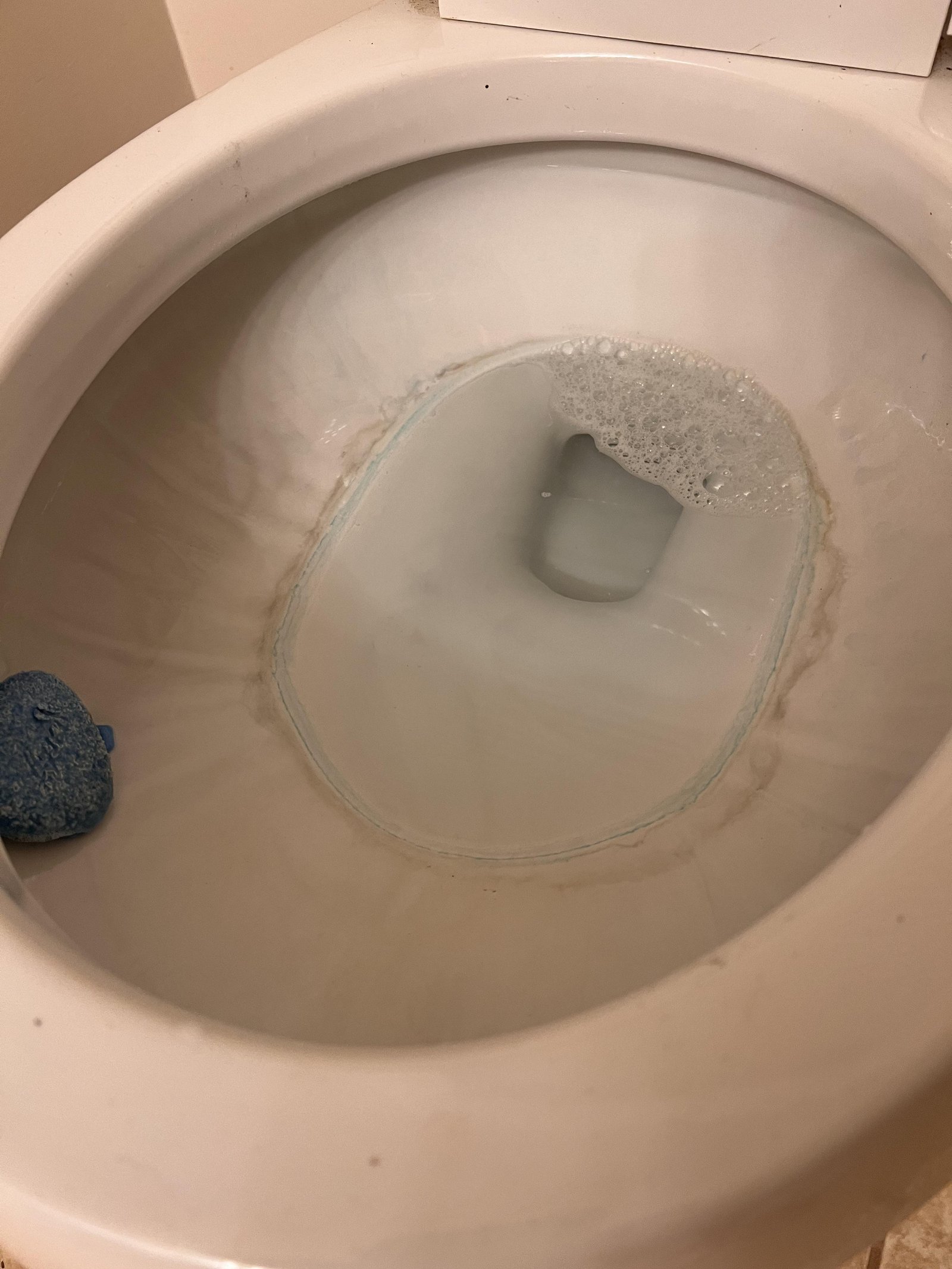 A professional plumber assessing a plumbing issue in a residential bathroom.
