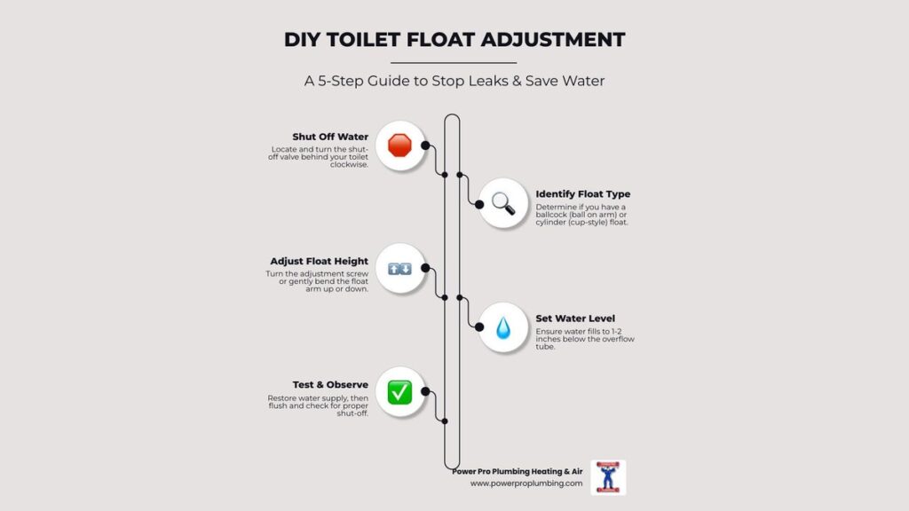 A modern toilet tank interior showing a clean fill valve repair setup.