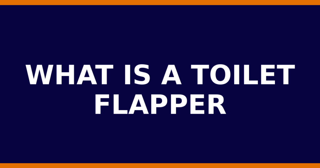 What Is A Toilet Flapper